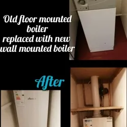 old-floor-mounted-boiler-new-wall-mounted-boiler